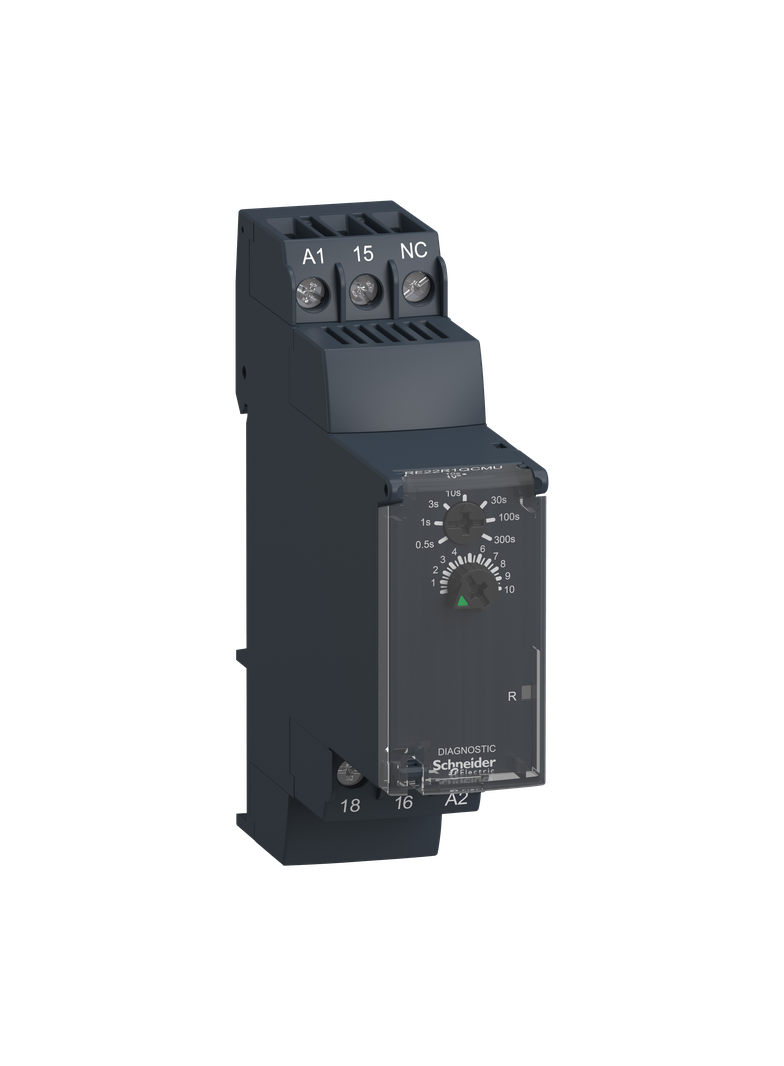 Zelio Time Przekaźnik czasowy gwiazda trójkąt 24 240V AC/DC 0.05s/ 300h styk 1C/O 8A RE22R1QCMU Schneider