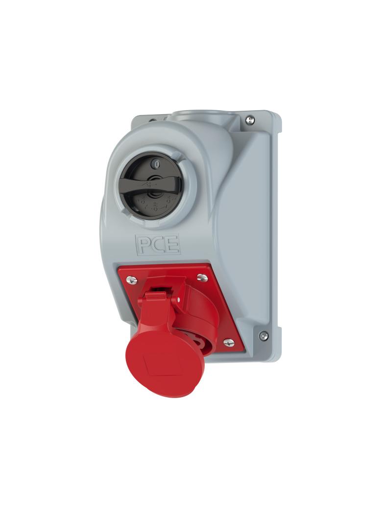 GNIAZDO Z WYŁĄCZNIKIEM " COMBO-POL" 32A 400V 3P+Z+N, wył. 0-1 IP44