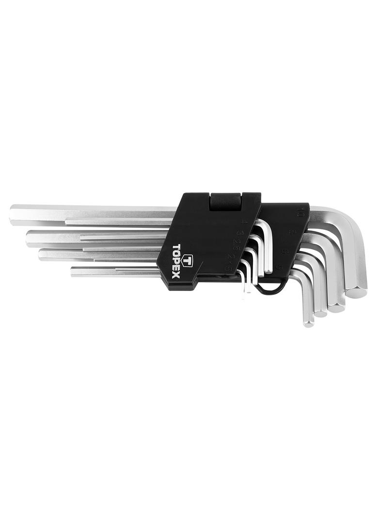 Klucze sześciokątne 1.5-10 mm, zestaw 9 szt.