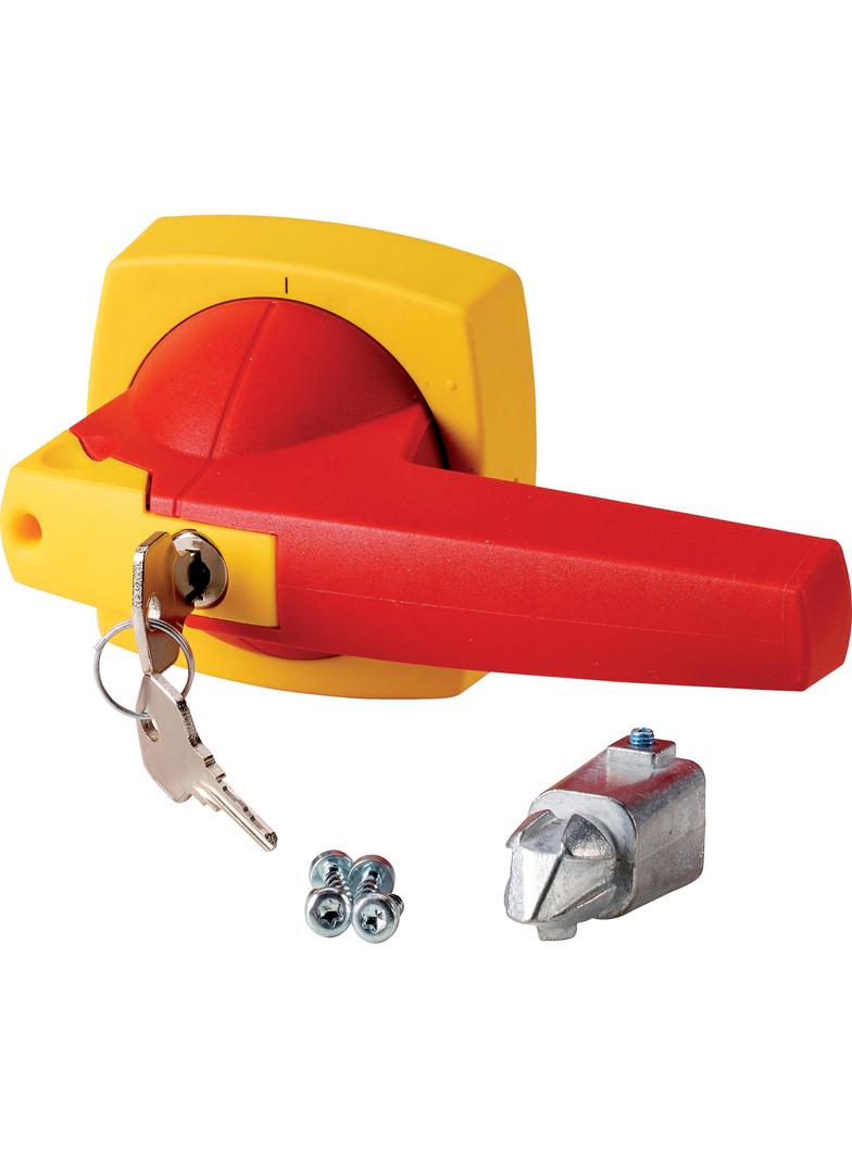 K3DR/C Dzwignia napędu montaż na drzwi typ D czerwony/żółty 10mm 1818097 EATON