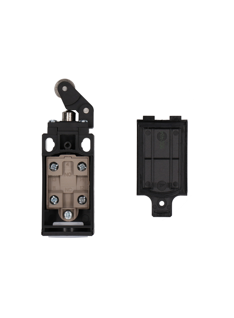 ŁĄCZNIK KRAŃCOWY (TWORZYWO) POPYCHACZ Z ROLKĄ