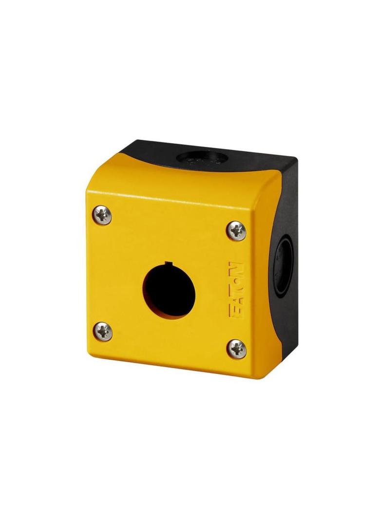 M22-IY1-* Obudowa natynkowa 1 otwór 22mm żółta ind. opis 197632 EATON