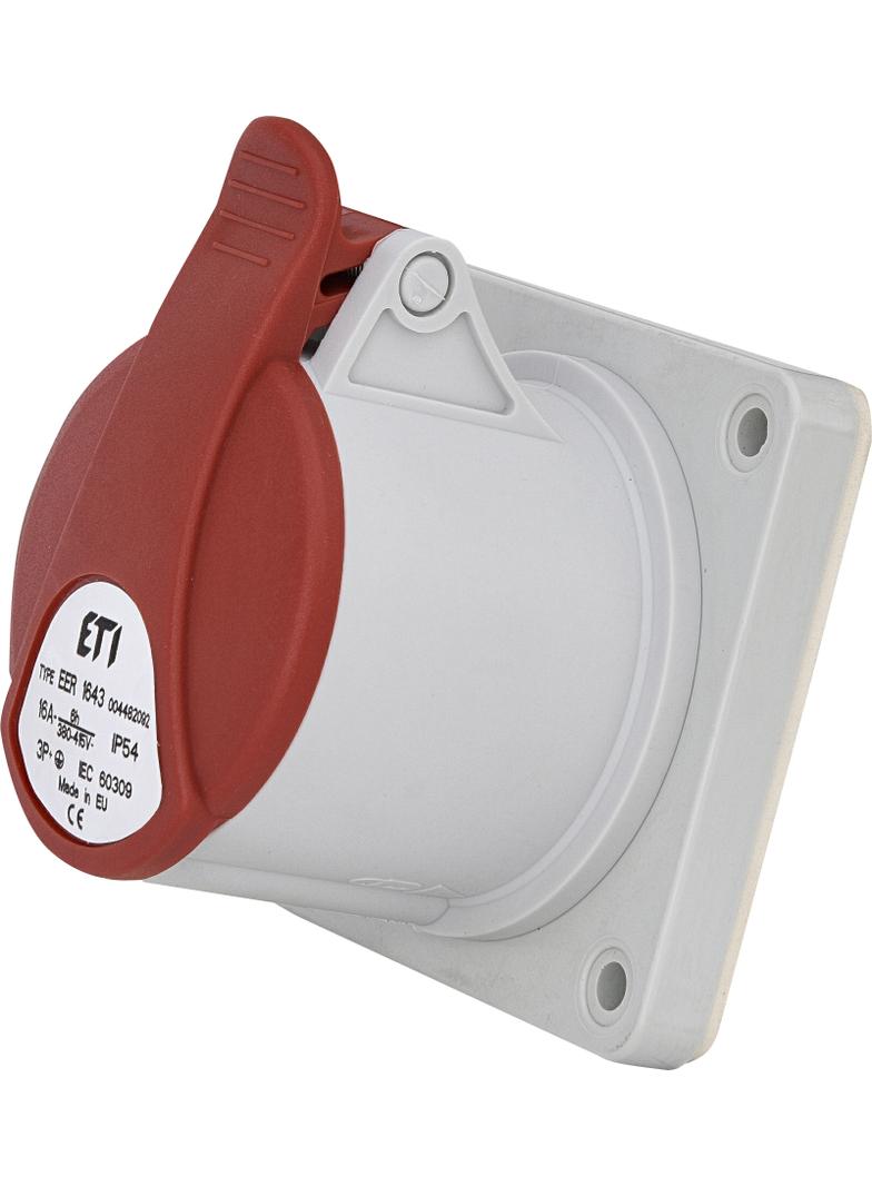 16A 400V 3P+PE Gniazdo tablicowe proste IP54 EER 1643 004482092 ETI