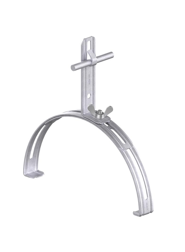 AN-14C/OG/-N Uchwyt gąsiorowy rozsuwany Z-zagięcie H=12 cm /OG/