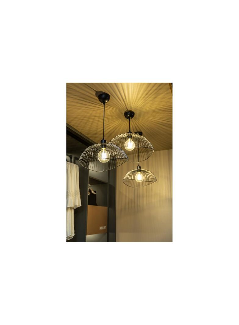 OPRAWA SUFITOWA RETO 1, 4137, AC220-240V, 50/60Hz, 1*E27, IP20, ŚREDNICA 40 cm, POJEDYNCZA, CZARNA