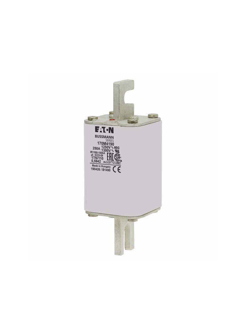FUSE 250A 1250V 1TN/110 AR CU Wkładka szybka 250A AC 1250V rozmiar 1 53x66x138 mm aR DIN I 170M4190
