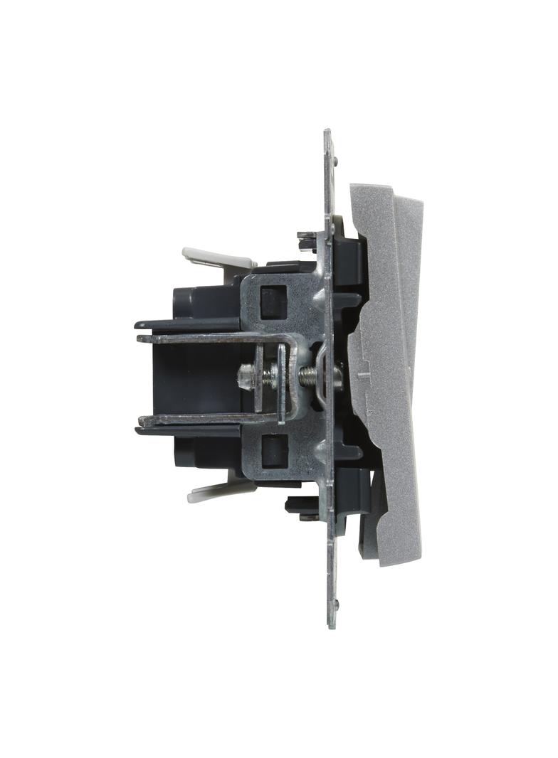 SUNO - Łącznik schodowy podwójny - 10 AX - 250 V~ - zaciski automatyczne, Aluminium, Legrand