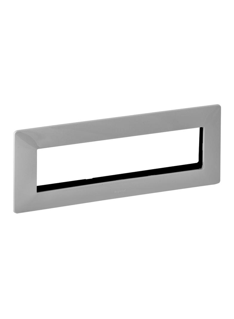 Valena Life Uchwyt Montażowy Z Ramką 4x2 Moduły Aluminium 752345 LEGRAND