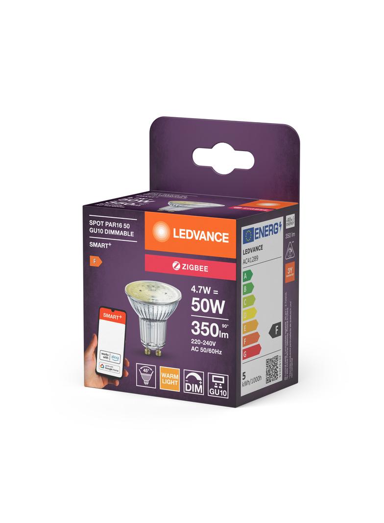 Lampa LED SMART+ ZB Spot PAR16 Glass DIM 50 yes 4,7W/ GU10