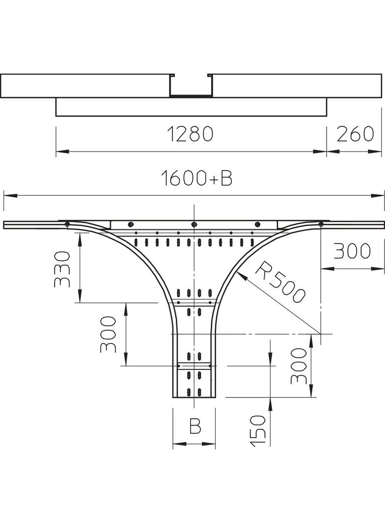 TRÓJNIK DOSTAW.WKSG 110X500 FS