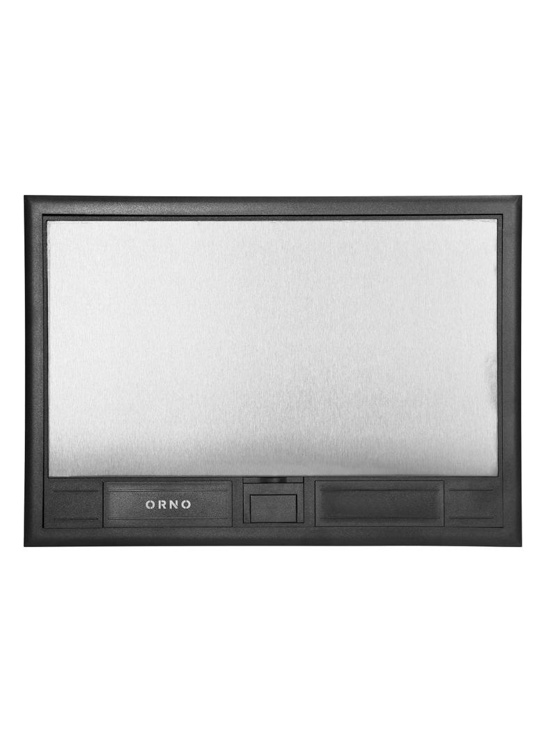 Puszka podłogowa na gniazda modułowe 8 x 45x45mm lub 16 x 22,5x45mm, pokrywa: stal nierdzewna, czarn