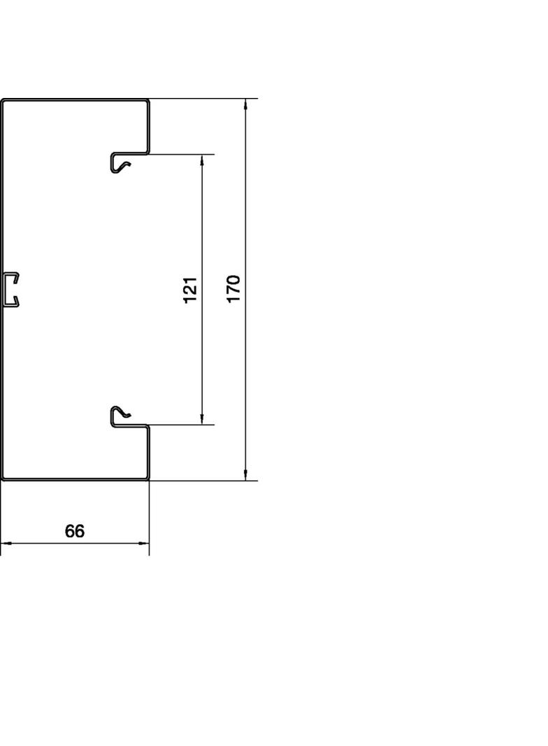 tehalit.BRS Podstawa 65x170mm pokrywa 120 stal biały BRS651701B9016 HAGER