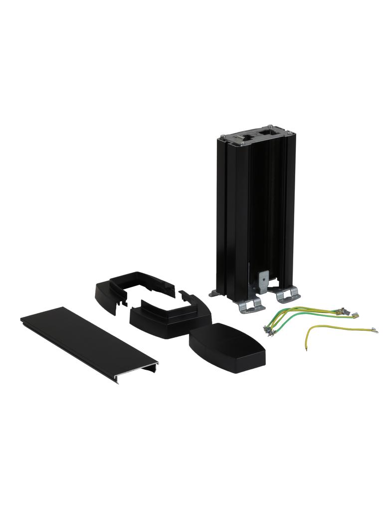 Minikolumna uniwersalna 1-komorowa 0,3m, czarna, Legrand