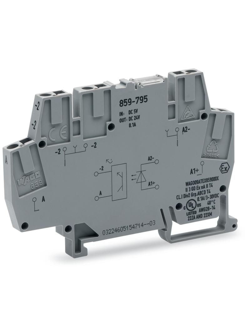 Złączka z optoseparatorem 5V DC / 24V DC / 100mA / 10kHz /10szt./ 859-795 WAGO