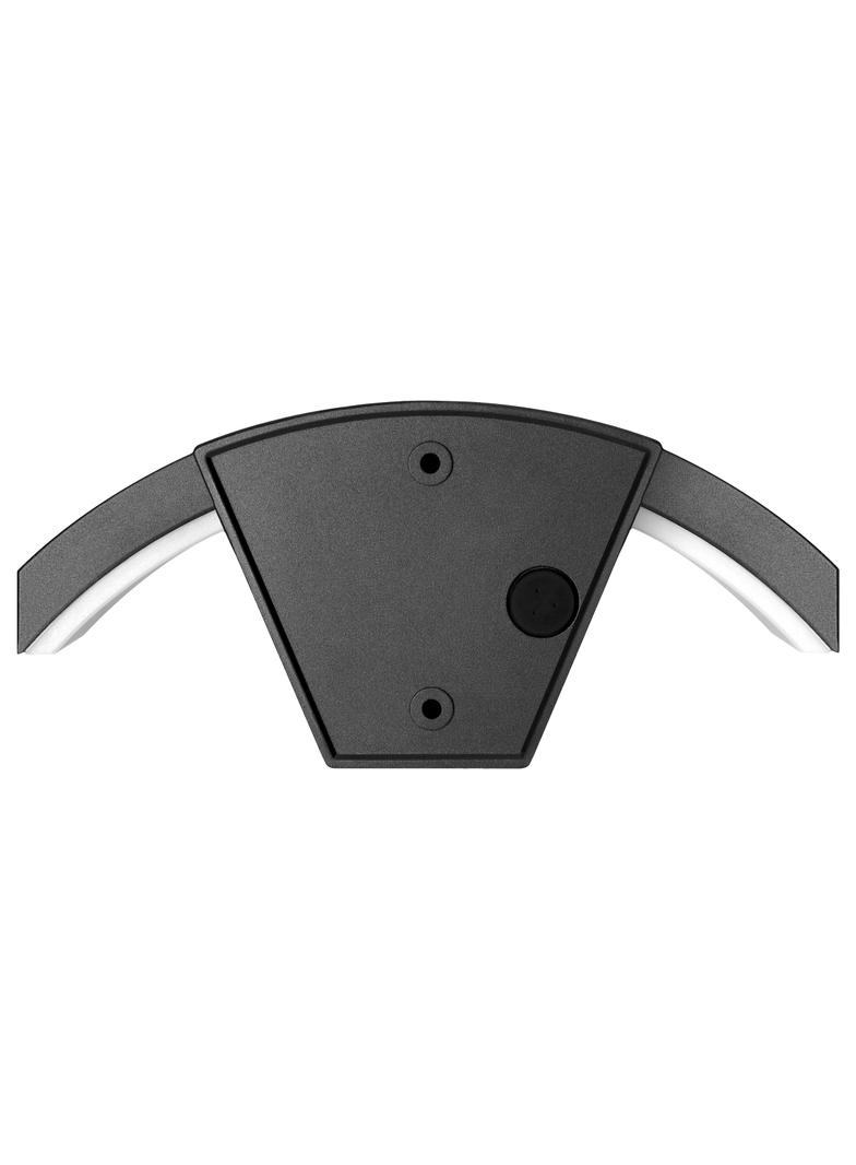 PILEA LED 9W, lampa ogrodowa z czujnikiem PIR, 700lm, IP54, 4000K, czarna AD-OP-6572BLPMR4 ORNO