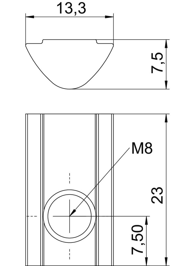 NS8 ST, Nakrętka z gwintem
