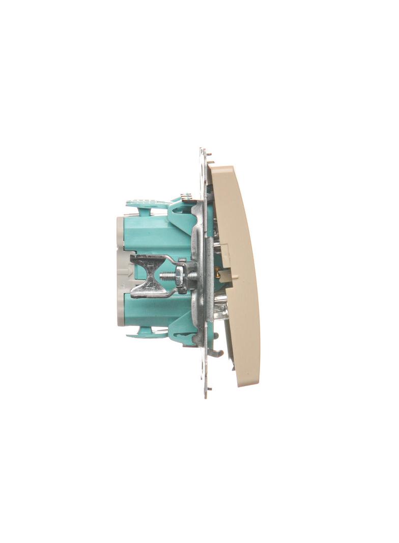 Simon Basic Przycisk światło z podświetleniem LED 10A szybkozłączka beż