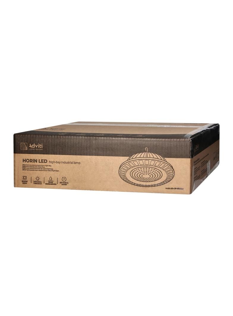 HORIN LED 200W oprawa typu highbay, 18000lm, IP65, 4000K, aluminium AD-OP-6210L4 ORNO