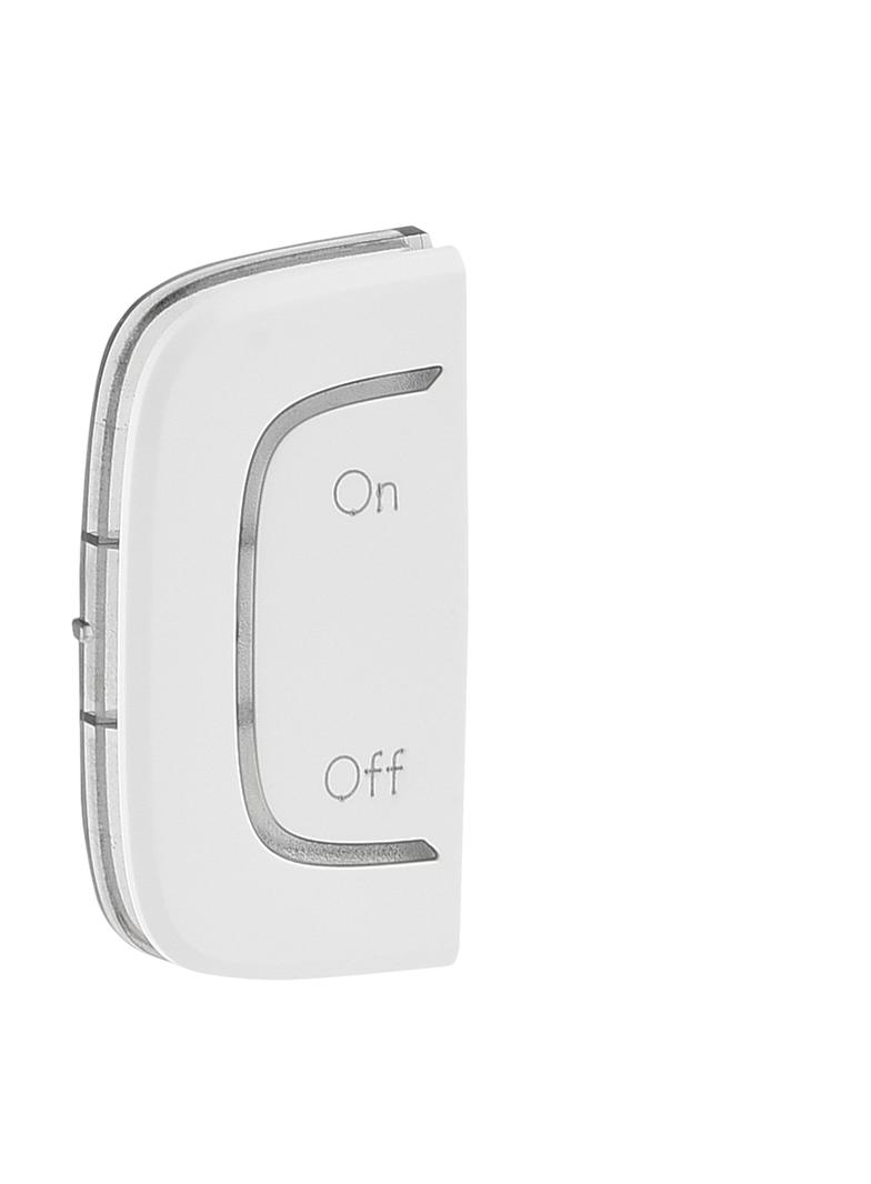 MY HOME VALENA ALLURE - KLAWISZ LEWY ON/OFF BIAŁY, Legrand