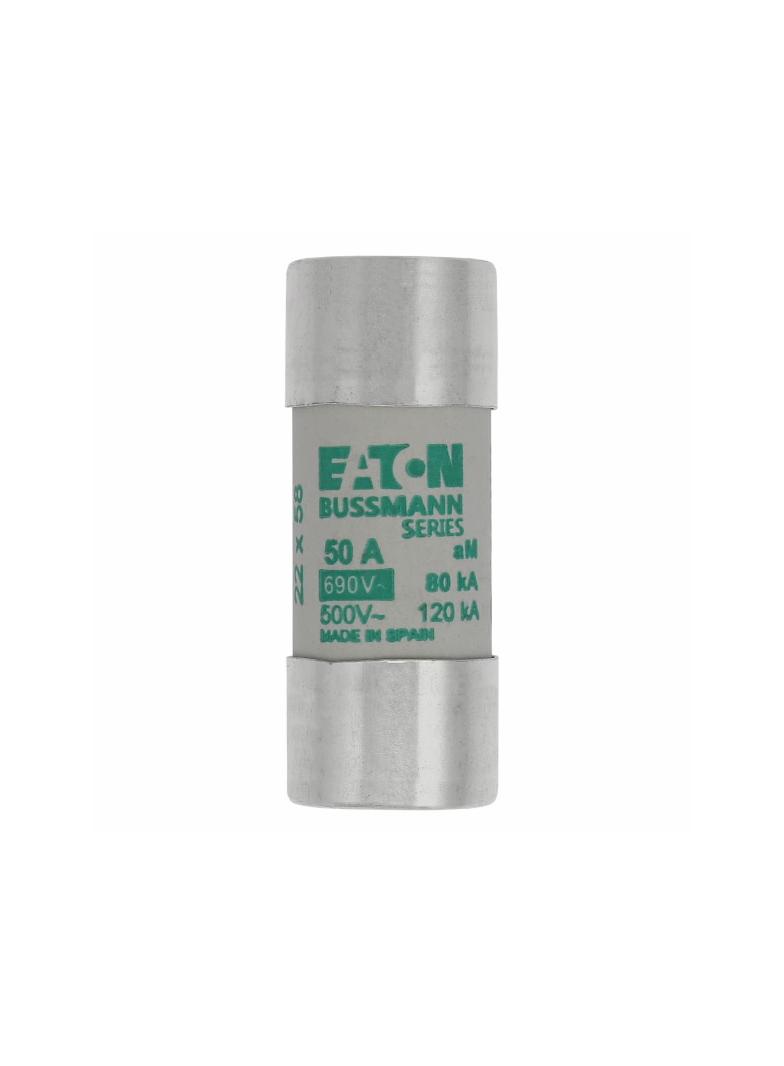 CYLINDRICAL FUSE 22 x 58 50A AM 690V AC Wkładka cylindryczna 22 x 58mm 50A AM 690V AC C22M50 EATON