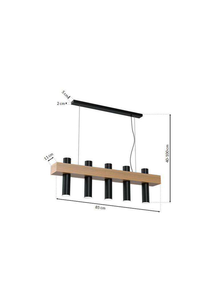 lampa wisząca West Black 5xGU10 MLP5511 Milagro