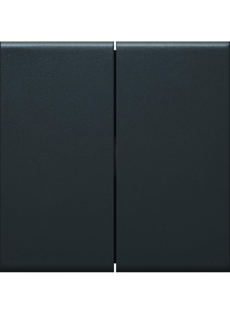 tehalit.WA Klawisze do łącznika 2-klawiszowego PC-ABS bezhalogenowy czarny