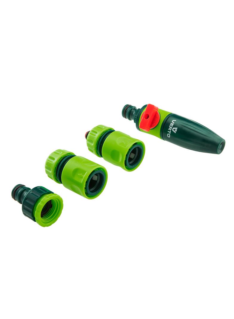 Zestaw ze zraszaczem prostym, złączkami, przyłączem do kranu 1/2"