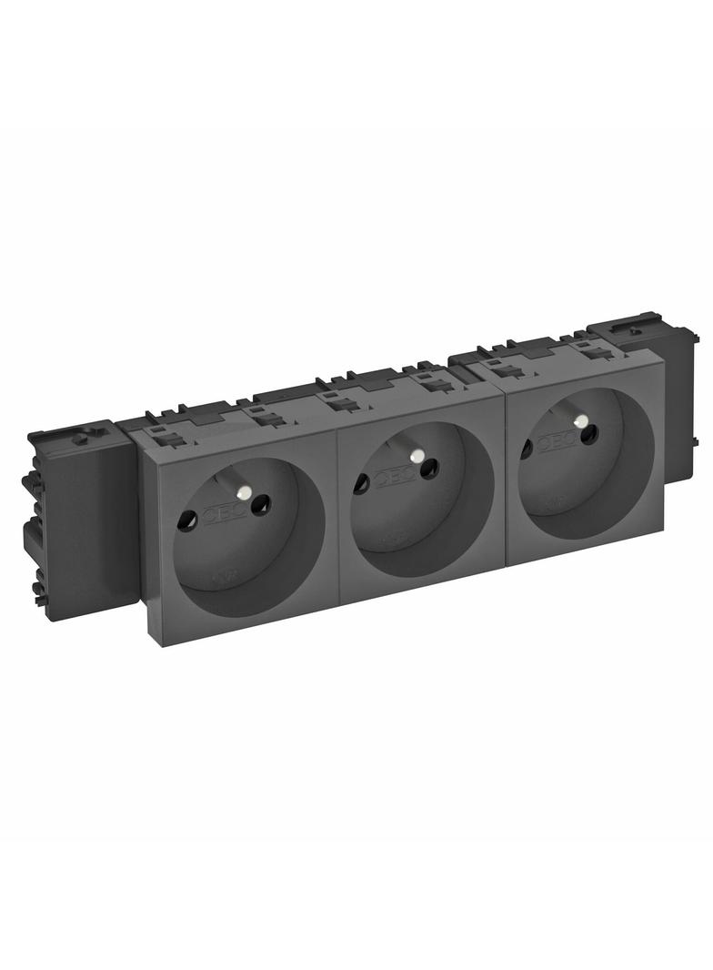 STD-F0C SWGR3, Gniazdo 0°, NF, potrójne, Connect 45