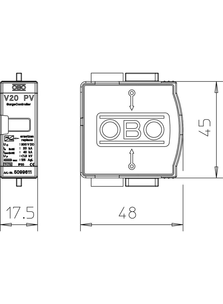 V20-C 0-300PV, OGRANICZNIK PRZEPIĘĆ