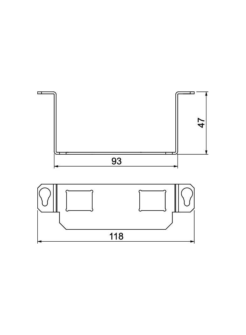 MTGE2 15 2C, Wspornik montażowy dla GE2 15, 2xtyp C