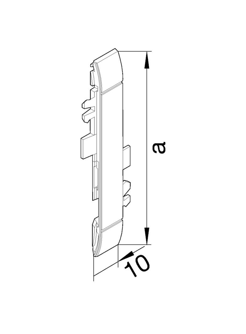 tehalit.WA Łącznik maskownic ABS bezhalogenowy biały