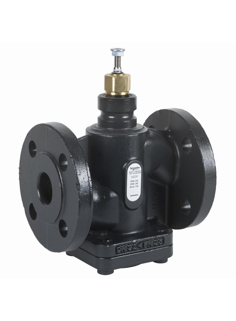 V231, zawór regulacyjny, 2-drogowy, DN32, kvs 16, przyłącze kołnierzowe, medium -20…150°C, PN25