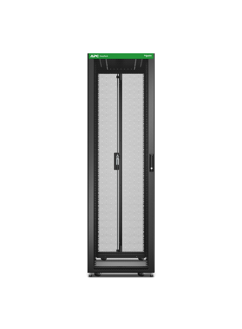 Szafa Easy Rack 600mm/42U/1000mm, z dachem, kółkami, nóżkami i 4 wspornikami, bez paneli bocznych, p