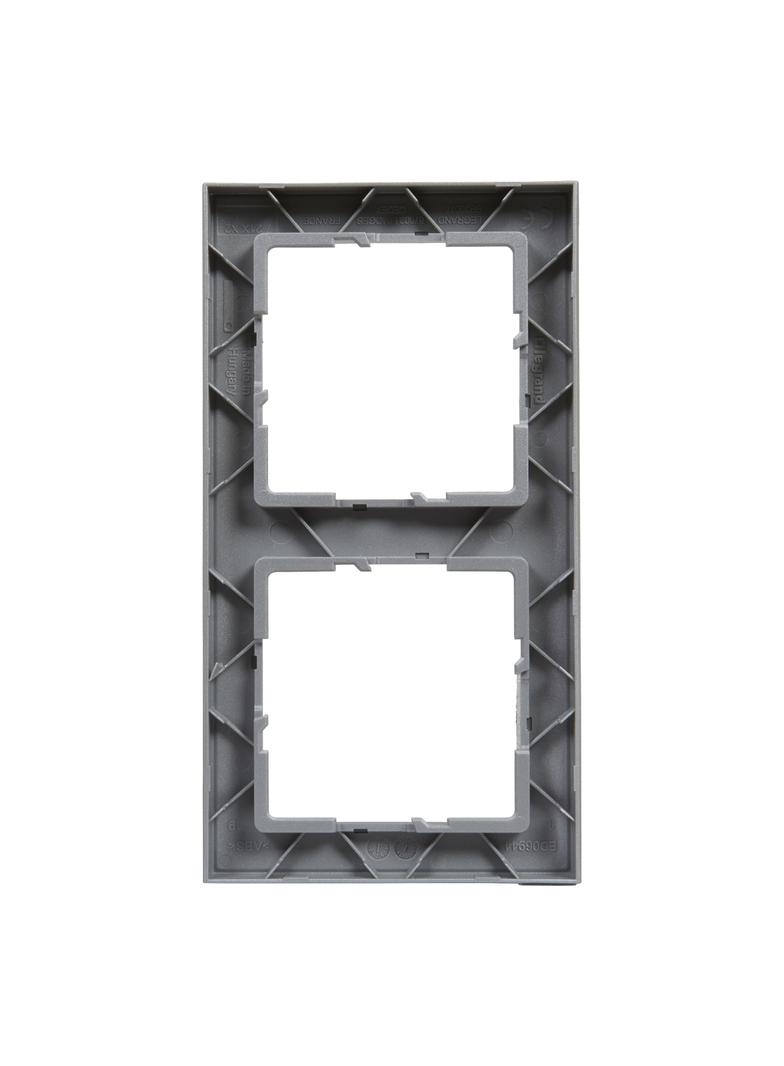 Suno Ramka Podwójna 2-Krotna Aluminium 721512 LEGRAND