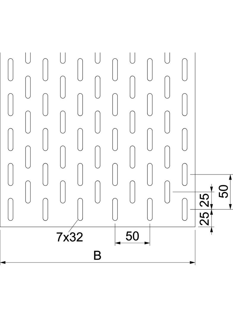 ELB-L 30, WKŁADKA PERFOR.DRAB.300MM 3M FS