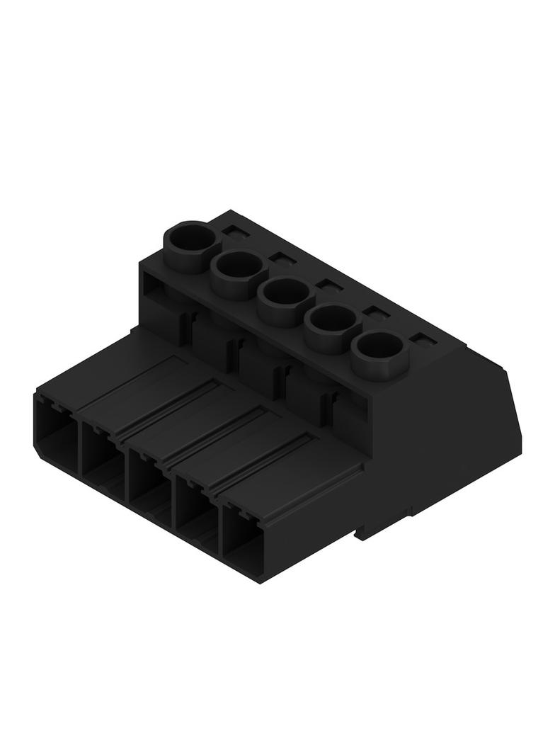 SVZ 7.62HP/05/180G SN BK BX Wtyk PCB (złącze wiązki), 7.62 mm, Liczba biegunów: 5, Przyłącze z jarzmem /50szt./ 1931660000 WEIDMÜLLER