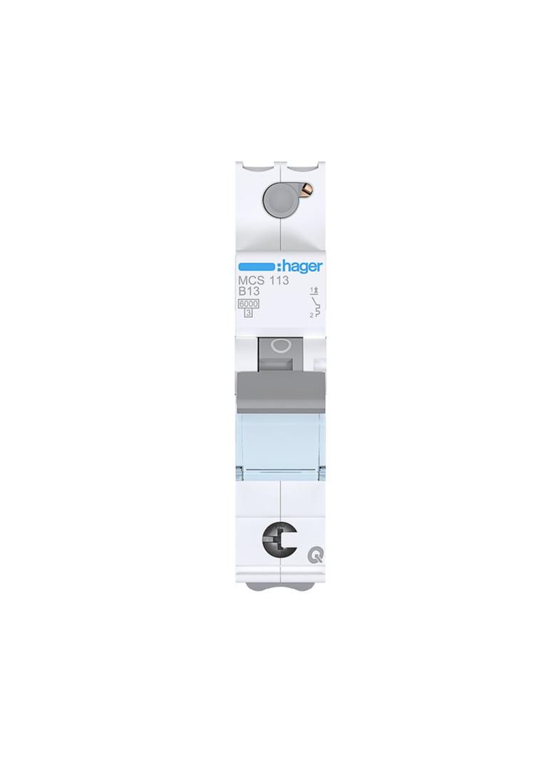 MCB Wyłącznik nadprądowy 6kA 1P C 13A QuickConnect MCS113 HAGER