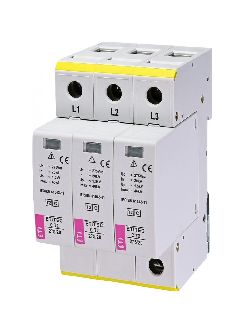 Ogranicznik przepięć T2 (C) TEC C T2 275/20 3+0 002440399 ETI