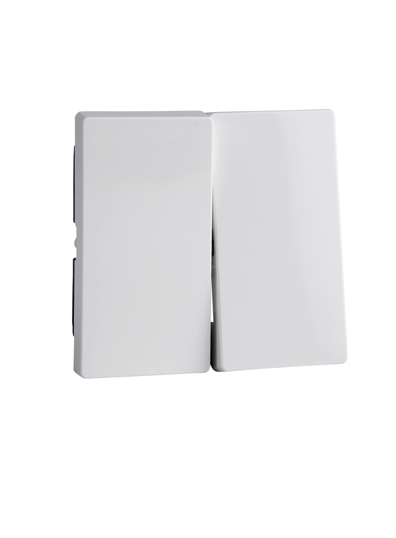 Merten, System M, klawisz podwójny, biały active