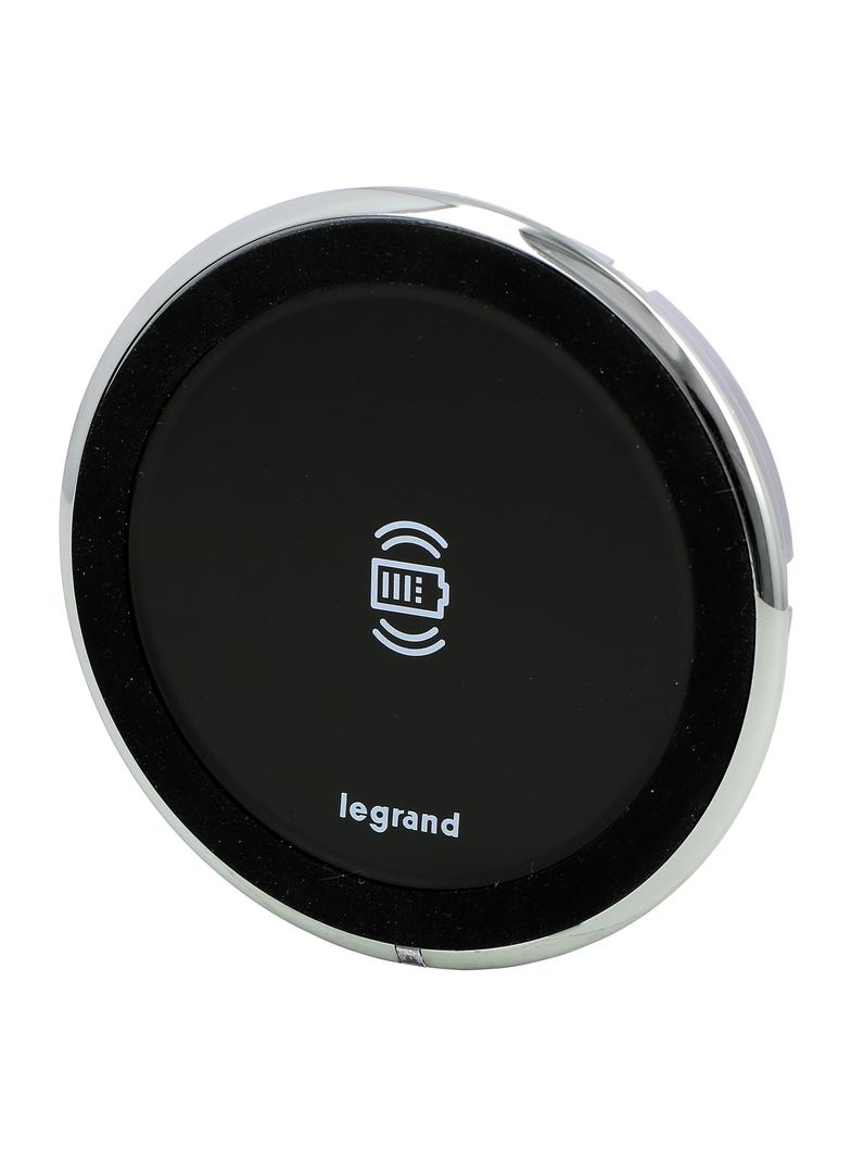 INCARA: DISQ 80 - ŁADOWARKA INDUKCYJNA-1X15W-CZARNY, Legrand