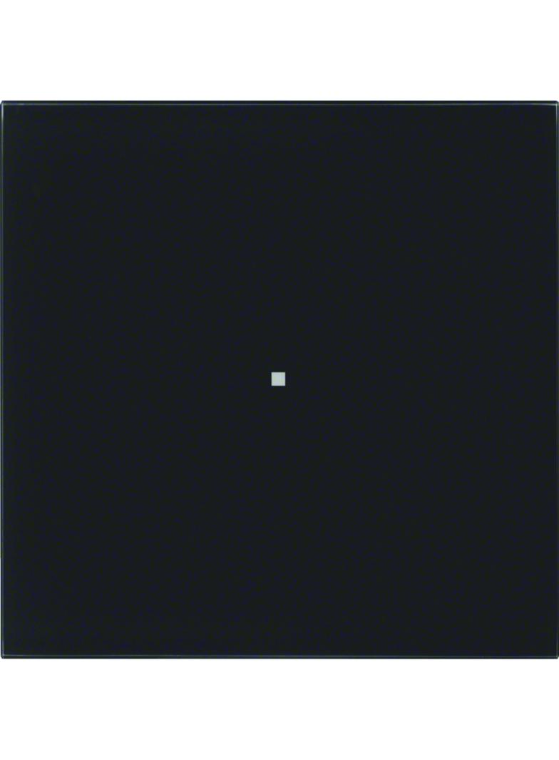 BERKER B.IQ Przycisk pojedynczy komfort szkło czarne 75161592 HAGER