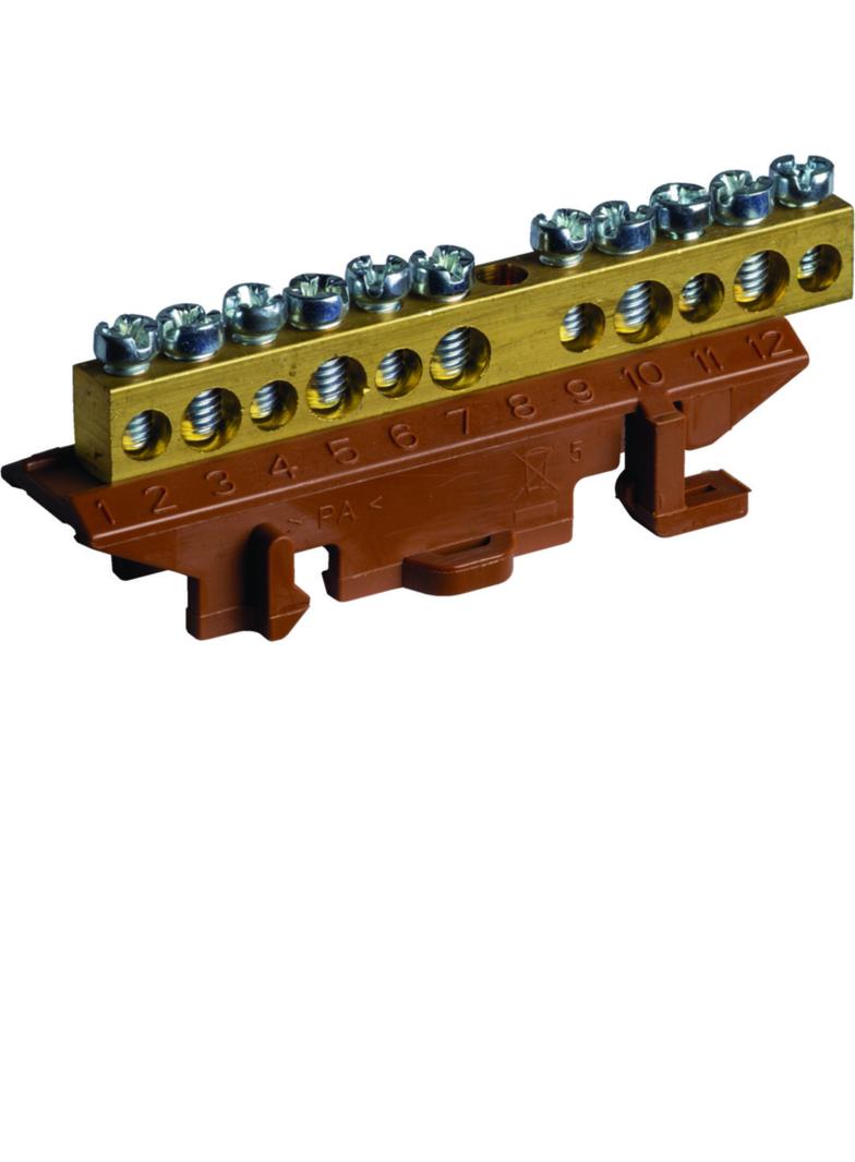 Listwa przyłączeniowa z cokołem fazowa 5x16+6x10 mm2 KM11L HAGER