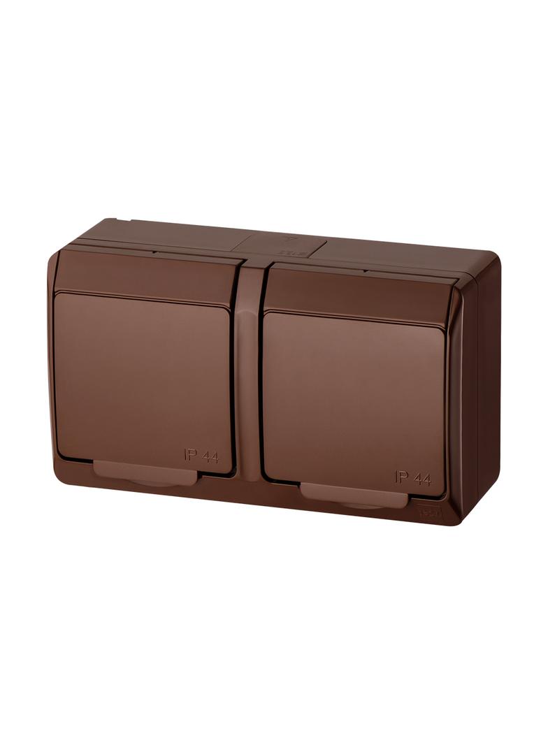 GNT HERMES 2X2P+Z IP44 BRĄZ