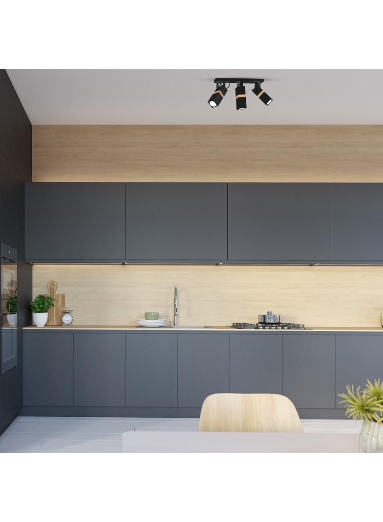 Milagro plafon (reflektorki) Vidar Black 3xGU10 MLP5402