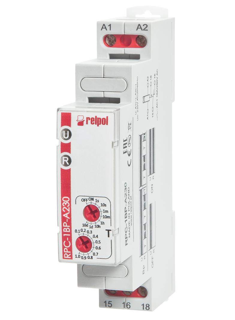 Przekaźnik czasowy RPC-1WU-A230 1P 230V AC 16A / 250V AC RELPOL