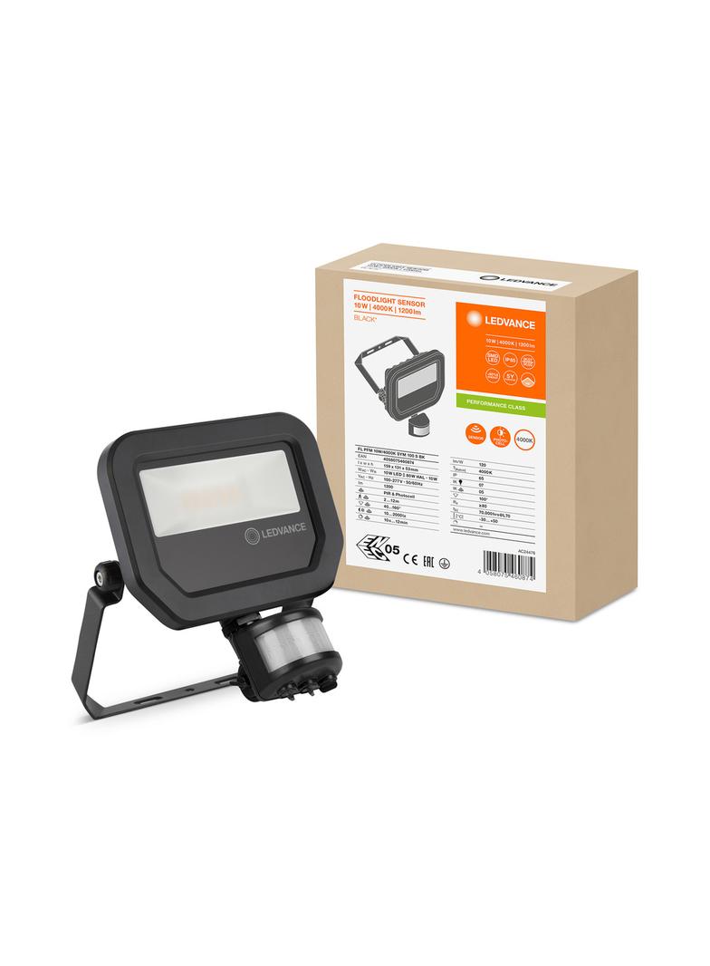 Naświetlacz FLOOD LED PERFORMANCE 10W 4000K SYM 100 SENSOR black