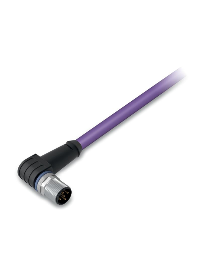 przewód CAN wtyczka kątowa M12/wolny koniec 20m