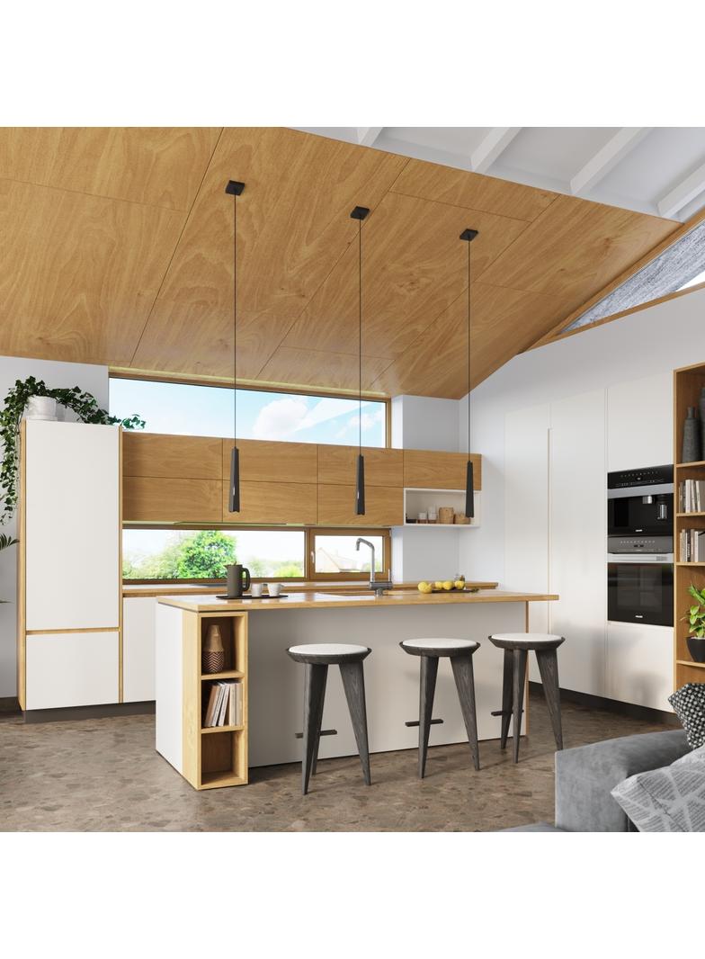 Lampa wisząca PRYSM 3L czarna