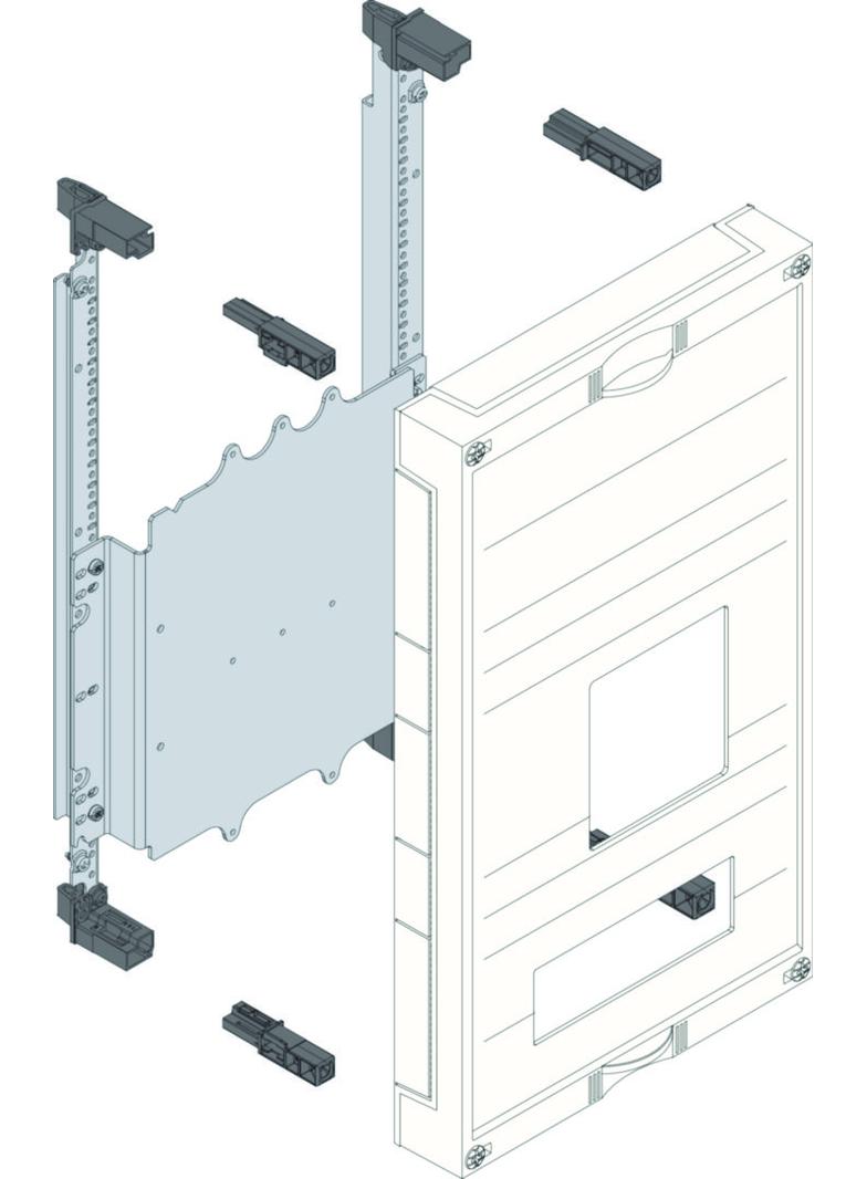 univers N 450x250mm podzespół dla wyłącznika mocy H3+ P250 +FI UK31LH1F HAGER