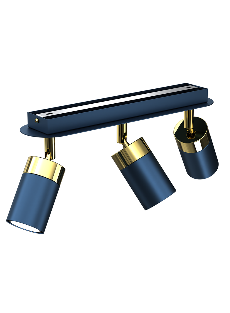 Milagro plafon (reflektorki) Joker GU10 złoto/niebieski MLP7724